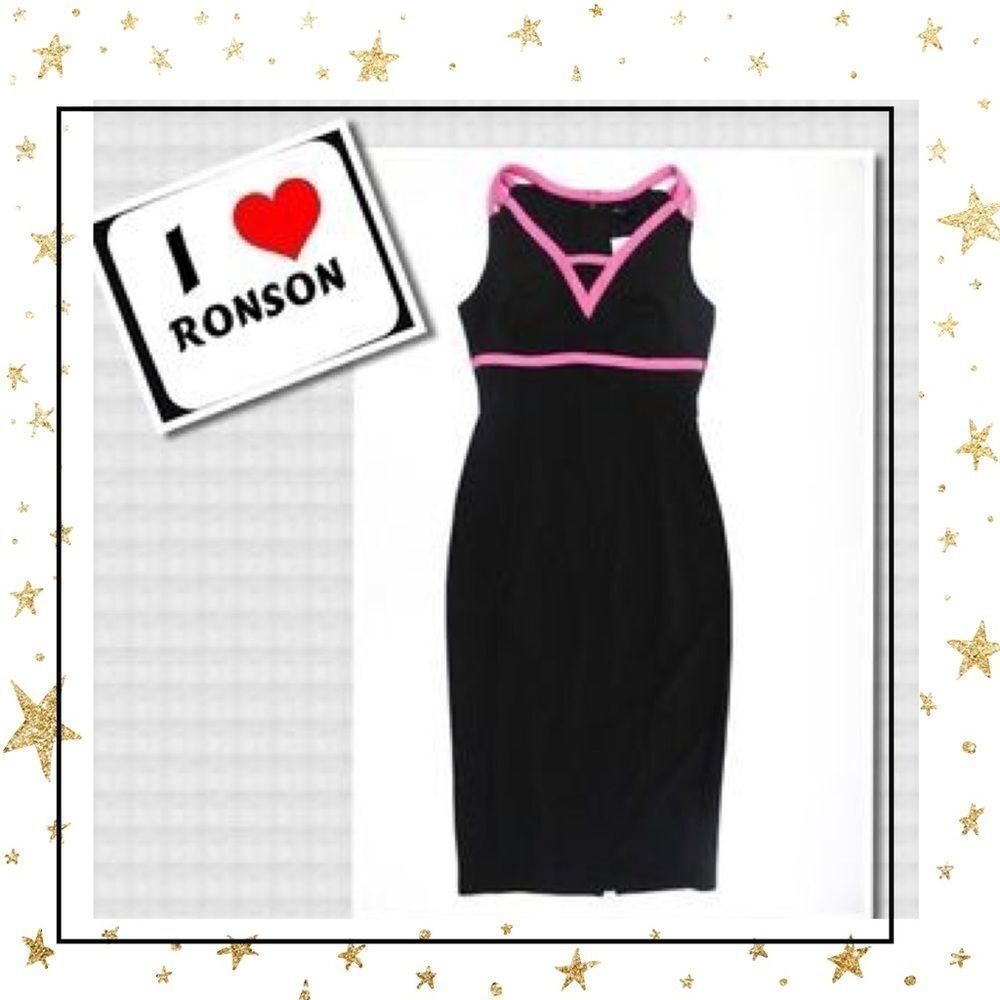 I Love Ronson Black Stretch Sleeveless Dress XS